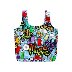 Graffiti Characters Seamless Pattern Full Print Recycle Bag (S)