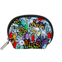 Graffiti Characters Seamless Pattern Accessory Pouch (Small)