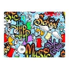 Graffiti Characters Seamless Pattern Double Sided Flano Blanket (Mini) 