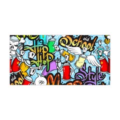 Graffiti Characters Seamless Pattern Yoga Headband