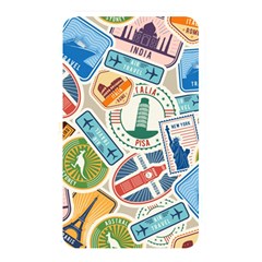 Travel Pattern Immigration Stamps Stickers With Historical Cultural Objects Travelling Visa Immigrant Memory Card Reader (rectangular) by Amaryn4rt