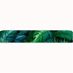 Tropical Green Leaves Background Small Bar Mats