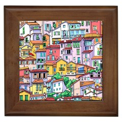 Menton Old Town France Framed Tile by Amaryn4rt