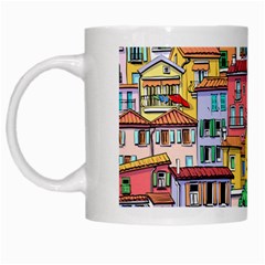 Menton Old Town France White Mugs by Amaryn4rt