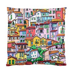 Menton Old Town France Standard Cushion Case (two Sides) by Amaryn4rt