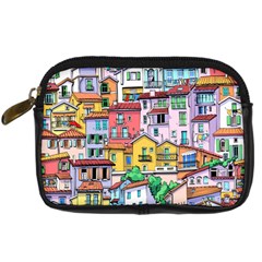 Menton Old Town France Digital Camera Leather Case by Amaryn4rt