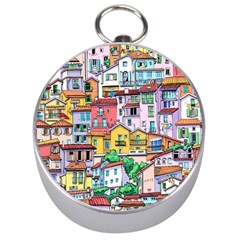 Menton Old Town France Silver Compasses by Amaryn4rt