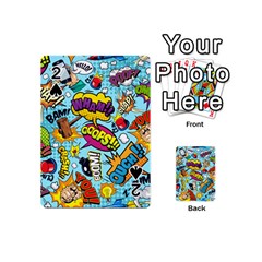 Comic Elements Colorful Seamless Pattern Playing Cards 54 Designs (mini)