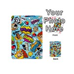 Comic Elements Colorful Seamless Pattern Playing Cards 54 Designs (Mini) Front - Spade10