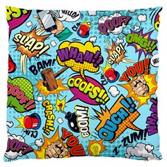 Comic Elements Colorful Seamless Pattern Large Cushion Case (One Side)