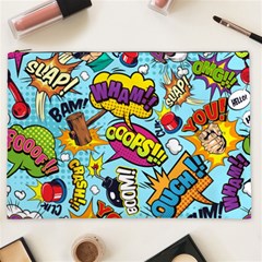 Comic Elements Colorful Seamless Pattern Cosmetic Bag (XXL)