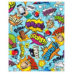 Comic Elements Colorful Seamless Pattern Drawstring Bag (Small)