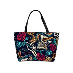 Vintage Art Tattoos Colorful Seamless Pattern Classic Shoulder Handbag by Amaryn4rt