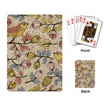 Seamless Pattern With Flower Bird Playing Cards Single Design (Rectangle) Back