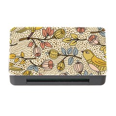 Seamless Pattern With Flower Bird Memory Card Reader With Cf by Amaryn4rt