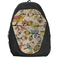 Seamless Pattern With Flower Bird Backpack Bag by Amaryn4rt