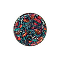 Vintage Tattoos Colorful Seamless Pattern Hat Clip Ball Marker by Amaryn4rt