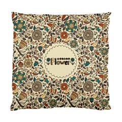 Seamless Pattern With Flower Birds Standard Cushion Case (one Side)