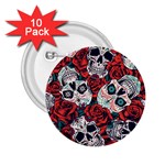 Vintage Day Dead Seamless Pattern 2.25  Buttons (10 pack)  Front