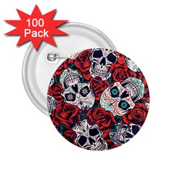 Vintage Day Dead Seamless Pattern 2 25  Buttons (100 Pack)  by Amaryn4rt