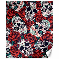 Vintage Day Dead Seamless Pattern Canvas 16  X 20  by Amaryn4rt