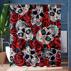 Vintage Day Dead Seamless Pattern Shower Curtain 60  X 72  (medium)  by Amaryn4rt