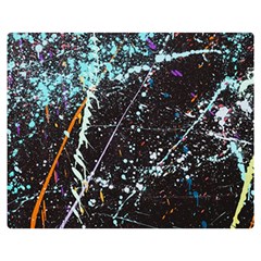 Abstract Colorful Texture Double Sided Flano Blanket (medium)  by Amaryn4rt