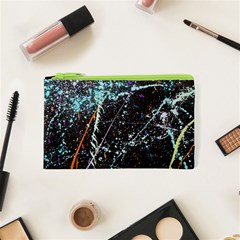 Abstract Colorful Texture Cosmetic Bag (xs) by Amaryn4rt