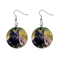 Juta The Cat #6 Mini Button Earrings