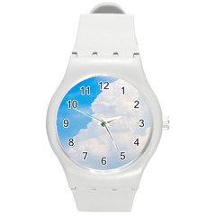 Sky Round Plastic Sport Watch (m) by byali