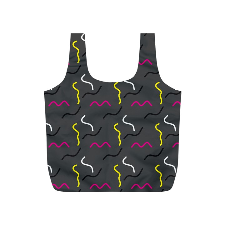 Gray pattern Full Print Recycle Bag (S)