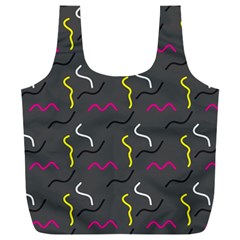 Gray Pattern Full Print Recycle Bag (xxl) by Saptagram