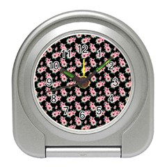 Floral Print Travel Alarm Clock by Saptagram