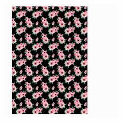 Floral Print Large Garden Flag (two Sides) by Saptagram