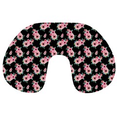 Floral Print Travel Neck Pillow by Saptagram