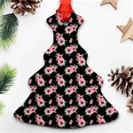 Floral Print Ornament (Christmas Tree)  Front