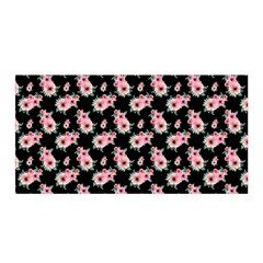 Floral Print Satin Wrap by Saptagram