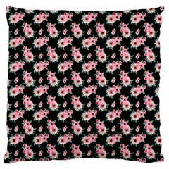 Floral Print Standard Flano Cushion Case (one Side)