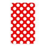 Large white polka dots pattern, retro style, pinup pattern Memory Card Reader (Rectangular) Front