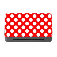 Large White Polka Dots Pattern, Retro Style, Pinup Pattern Memory Card Reader With Cf by Casemiro