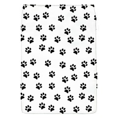 Dog Paws Pattern, Black And White Vector Illustration, Animal Love Theme Removable Flap Cover (s) by Casemiro