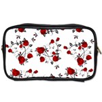 Vector Roses Pattern,red flowers and black branches, asymmetric design Toiletries Bag (One Side) Front