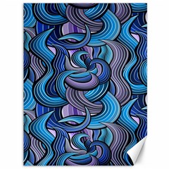 Blue Swirl Pattern Canvas 36  X 48  by designsbymallika