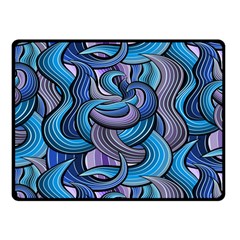 Blue Swirl Pattern Fleece Blanket (small) by designsbymallika