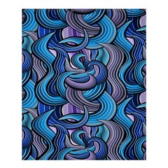 Blue Swirl Pattern Shower Curtain 60  X 72  (medium)  by designsbymallika