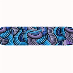 Blue Swirl Pattern Large Bar Mats by designsbymallika