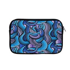 Blue Swirl Pattern Apple Macbook Pro 13  Zipper Case by designsbymallika