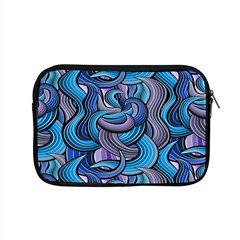 Blue Swirl Pattern Apple Macbook Pro 15  Zipper Case by designsbymallika