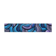 Blue Swirl Pattern Flano Scarf (mini) by designsbymallika