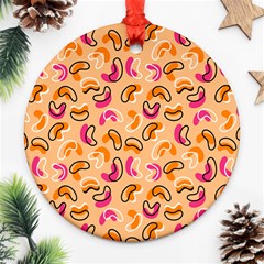 Beans Pattern Ornament (round) by designsbymallika